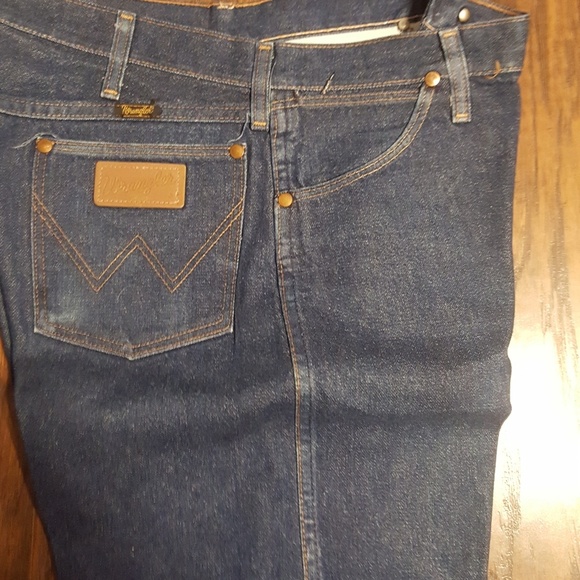 starched wrangler jeans